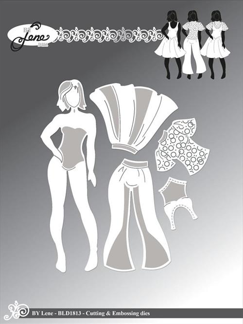 By Lene dies Girl dresses Pige 3,5x11,9cm